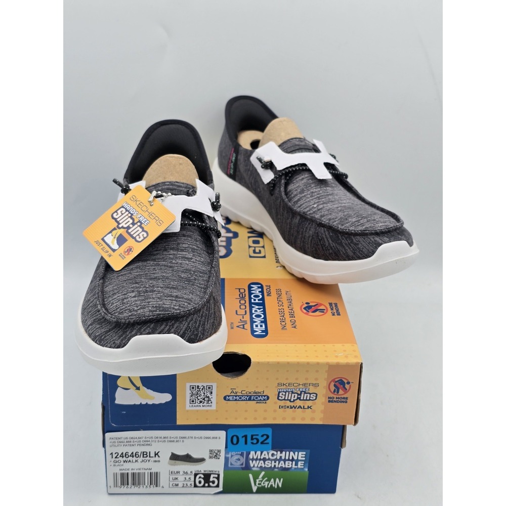 Skechers Go Walk Joy Ibis‎ Black Womens Athletic Sneaker, Size 6.5